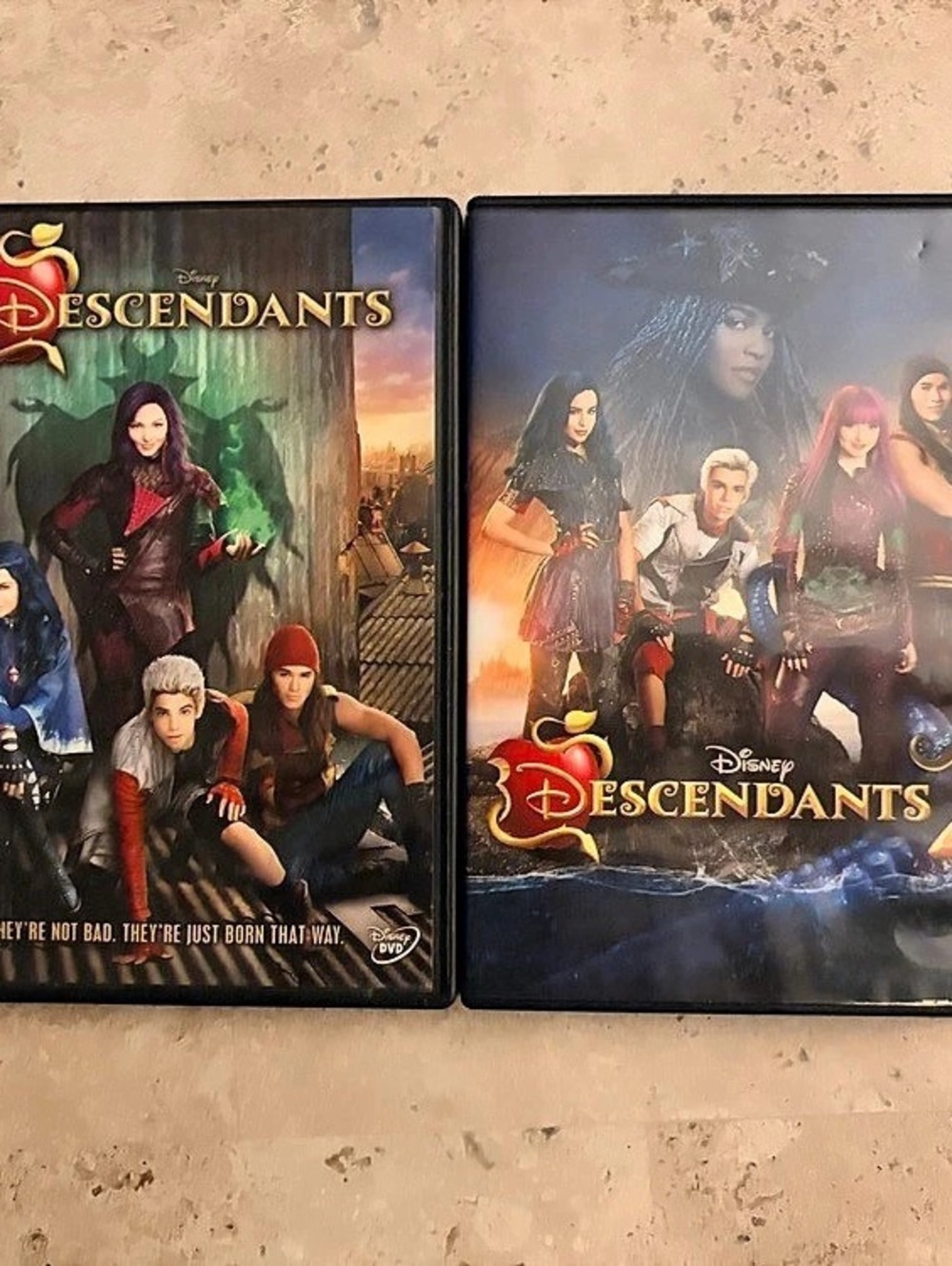Disney Descendants and Descendants 2 Movie Set DVD
